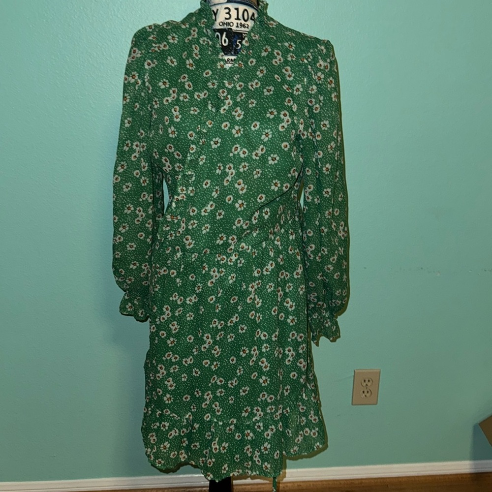 Floral wrap dress